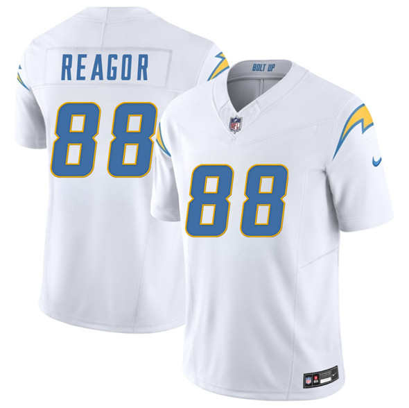 Men's Los Angeles Chargers #88 Jalen Reagor White 2025 F.U.S.E. Vapor Limited Football Stitched Jersey