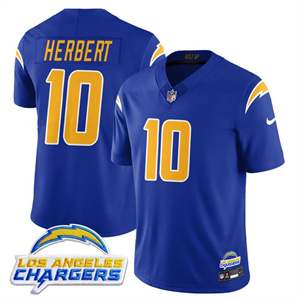 Men's Los Angeles Chargers Alternate 2025 Jersey - All Stitched Justin Herbert   - 10