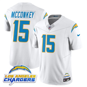 Men's Los Angeles Chargers Alternate 2025 Jersey - All Stitched Ladd McConkey   - 15