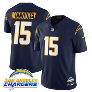 Men's Los Angeles Chargers Alternate 2025 Jersey - All Stitched Ladd McConkey   15
