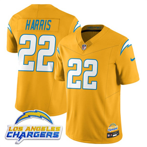 Men's Los Angeles Chargers Alternate 2025 Jersey - All Stitched Najee Harris -    22