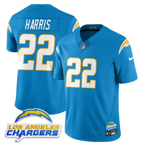 Men's Los Angeles Chargers Alternate 2025 Jersey - All Stitched Najee Harris - 22