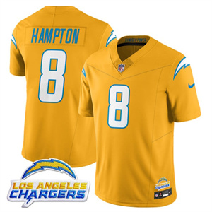 Men's Los Angeles Chargers Alternate 2025 Jersey - All Stitched Omarion  Hampton - 8