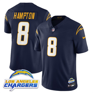 Men's Los Angeles Chargers Alternate 2025 Jersey - All Stitched Omarion Hampton -  8