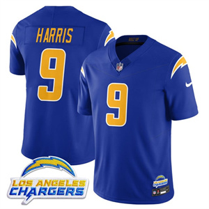 Men's Los Angeles Chargers Alternate 2025 Jersey - All Stitched Tre Harris -   9