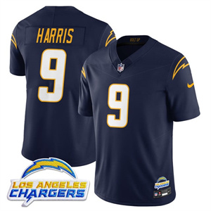 Men's Los Angeles Chargers Alternate 2025 Jersey - All Stitched Tre Harris  - 9