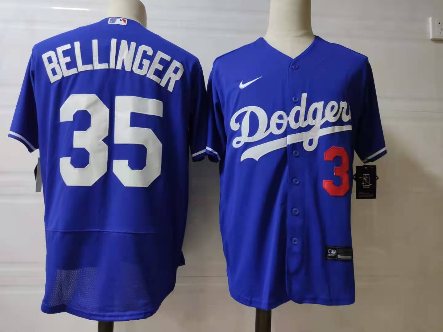 Men's Los Angeles Dodgers #35 Cody Bellinger Royal Nike Flex base Baseball Jersey