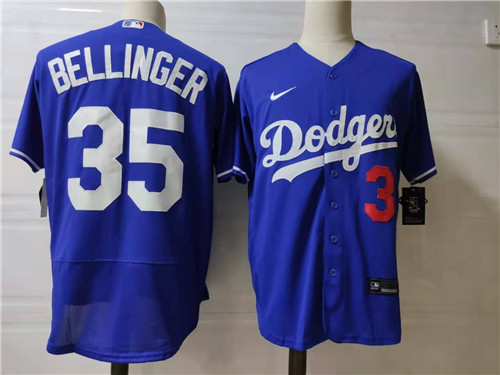 Men's Los Angeles Dodgers #35 Cody Bellinger Royal Nike Flex base Baseball Jersey
