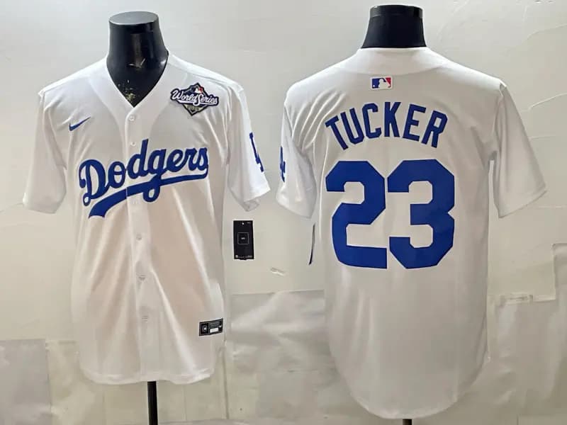 Men's Los Angeles Dodgers  Jersey 23 TUCKER