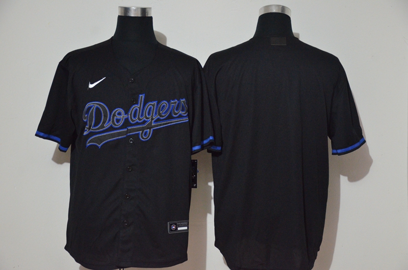 Men's Los Angeles Dodgers Blank Lights Out Black Fashion Stitched MLB Cool Base Nike Jersey的副本