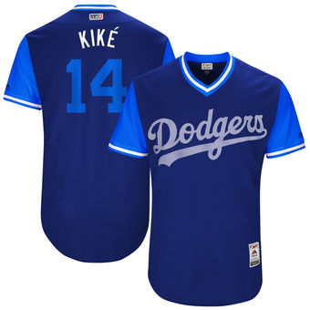 Men's Los Angeles Dodgers Enrique Hernandez Kike? Majestic Royal 2017 Players Weekend Authentic Jersey