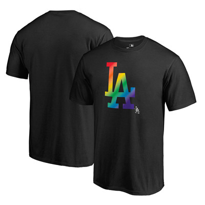Men's Los Angeles Dodgers Fanatics Branded Pride Black T-Shirt