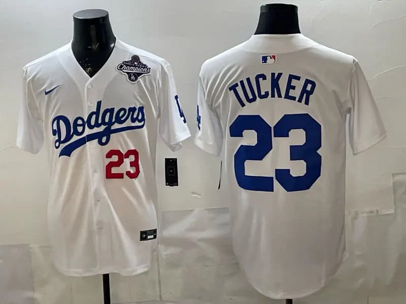 Men's Los Angeles Dodgers Jersey 23 TUCKER