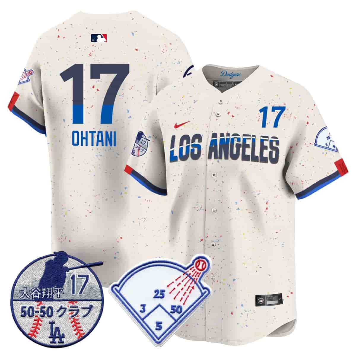 Men's Los Angeles Dodgers Vapor Limited Jersey - Shohei Ohtani Patch - All Stitched Shohei Ohtani  -  17