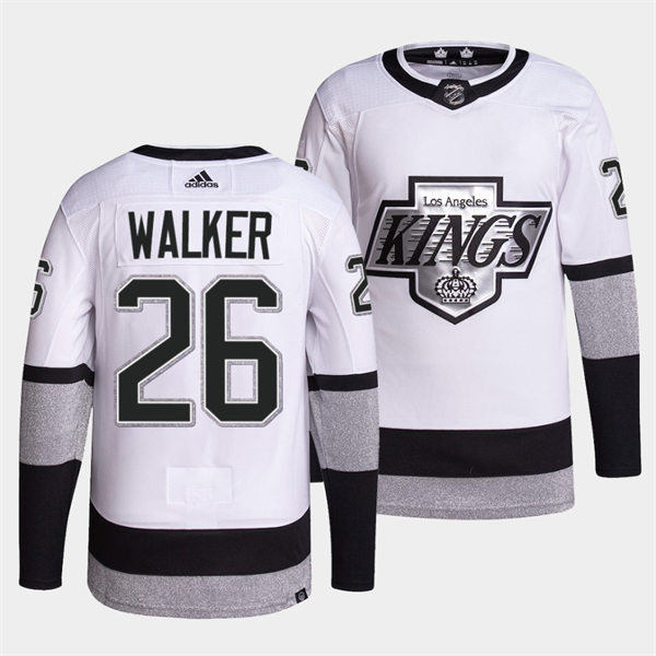 Men's Los Angeles Kings #26 Sean Walker 2021-22 adidas White Alternate Premier Breakaway Player Jersey Stitched
