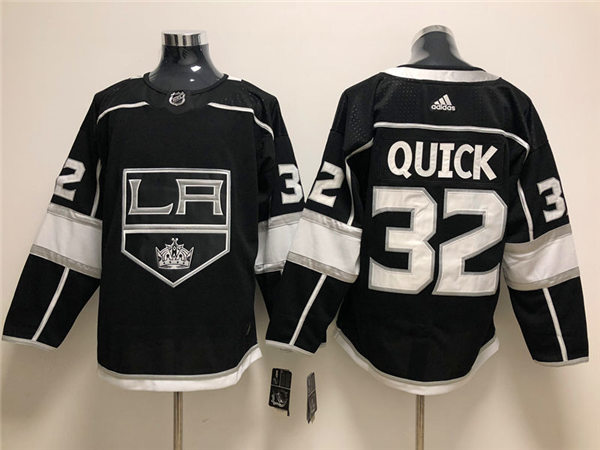 Men's Los Angeles Kings #32 Jonathan Quick adidas Black Home NHL Jersey Stitched