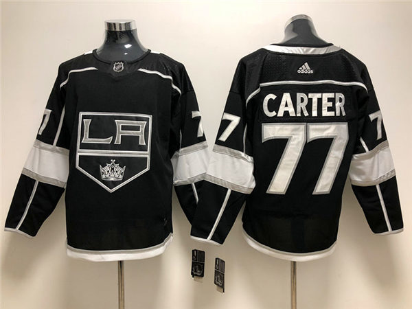 Men's Los Angeles Kings #77 Jeff Carter adidas Black Home NHL Jersey Stitched