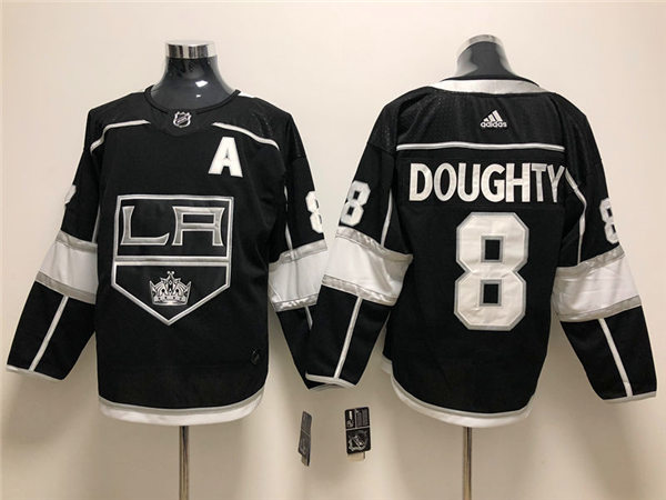 Men's Los Angeles Kings #8 Drew Doughty adidas Black Home NHL Jersey Stitched