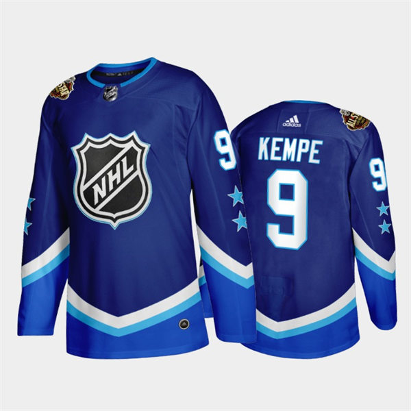 Men's Los Angeles Kings #9 Adrian Kempe Adidas Blue 2022 NHL All-Star Western Jersey Stitched