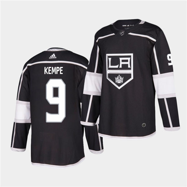Men's Los Angeles Kings #9 Adrian Kempe adidas Black Home NHL Jersey Stitched