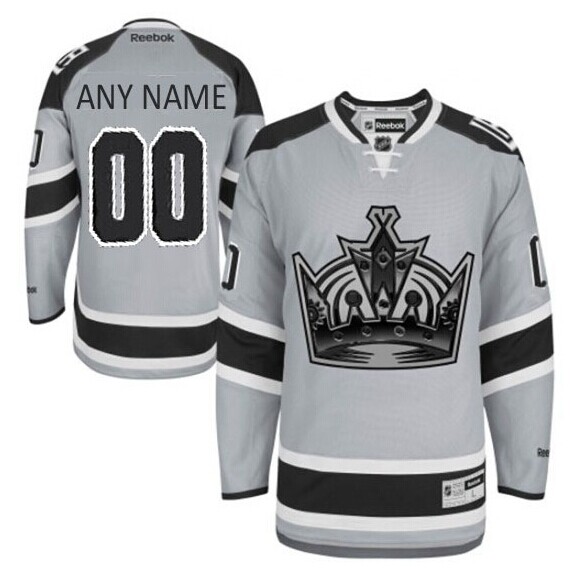 Men's Los Angeles Kings 2014 Stadium Series Customized Grey NHL Jersey