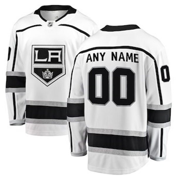 Men's Los Angeles Kings Adidas Branded White Away Stitched Custom NHL Jersey Stitched
