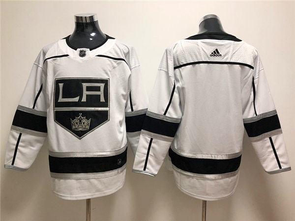 Men's Los Angeles Kings Blank adidas White Away NHL Jersey Stitched