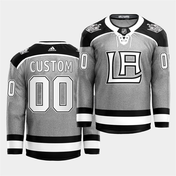 Men's Los Angeles Kings Custom adidas Grey 2021 City Concept Jersey Stitched