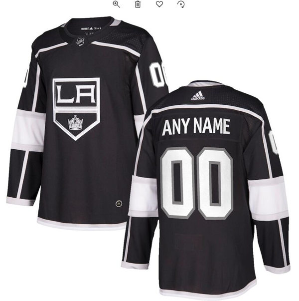 Men's Los Angeles Kings adidas Black Authentic Custom NHL Jersey Stitched