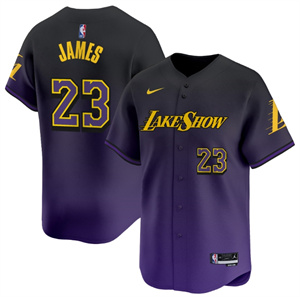 Men's Los Angeles Lakers Vapor Baseball Jersey - All Stitched 2024-25 City LeBron James 23