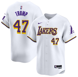 Men's Los Angeles Lakers Vapor Baseball Jersey - All Stitched Association  Donald Trump 47