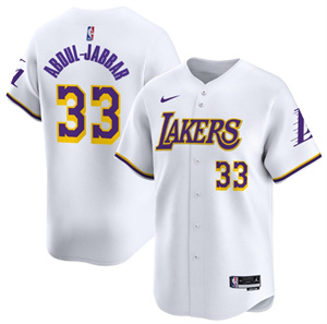 Men's Los Angeles Lakers Vapor Baseball Jersey - All Stitched Association Kareem Abdul-Jabbar 33