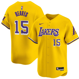 Men's Los Angeles Lakers Vapor Baseball Jersey - All Stitched Icon  Austin Reaves 15