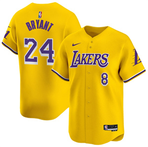 Men's Los Angeles Lakers Vapor Baseball Jersey - All Stitched Icon  Kobe Bryant 24