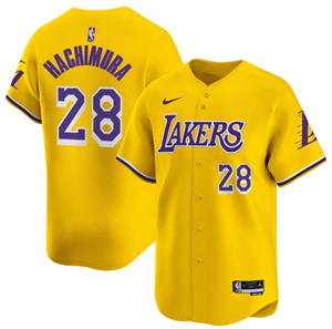 Men's Los Angeles Lakers Vapor Baseball Jersey - All Stitched Icon  Rui Hachimura 28