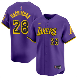 Men's Los Angeles Lakers Vapor Baseball Jersey - All Stitched Statement  Rui Hachimura 28
