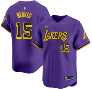 Men's Los Angeles Lakers Vapor Baseball Jersey - All Stitched Statement Austin Reaves 15
