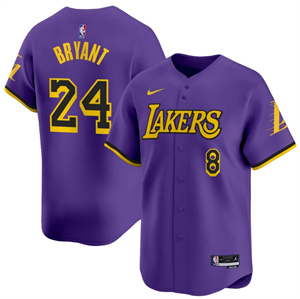 Men's Los Angeles Lakers Vapor Baseball Jersey - All Stitched Statement Kobe Bryant 24