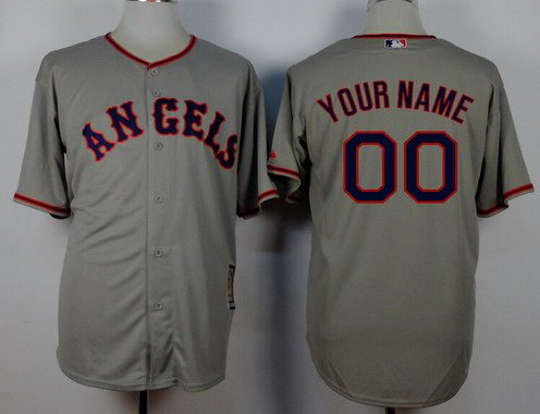 Men's Los Angeles Of Anaheim Customized 1965 Turn Back The Clock Gray Jersey