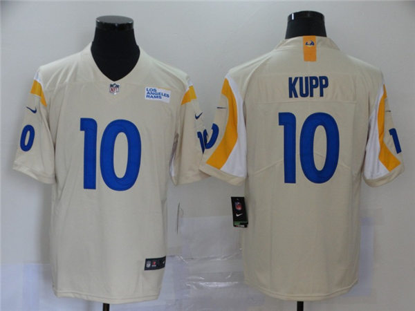 Men's Los Angeles Rams #10 Cooper Kupp Nike 2020 Style Bone Vapor Limited Jersey