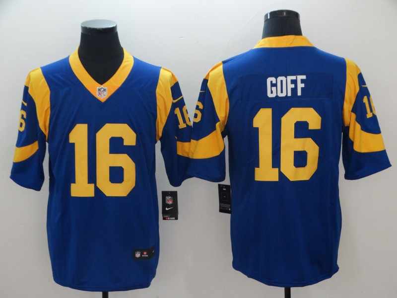 Men's Los Angeles Rams #16 Jared Goff Nike Royal Limited Jersey