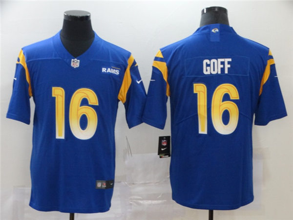 Men's Los Angeles Rams #16 Jared Goff Nike Royal Vapor Limited Football Jersey