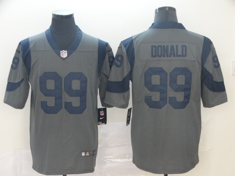 Men's Los Angeles Rams #99 Aaron Donald Nike Gray Inverted Legend Jersey