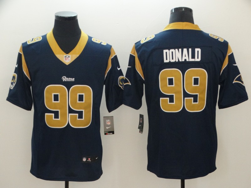 Men's Los Angeles Rams #99 Aaron Donald Nike Navy Limited Jersey