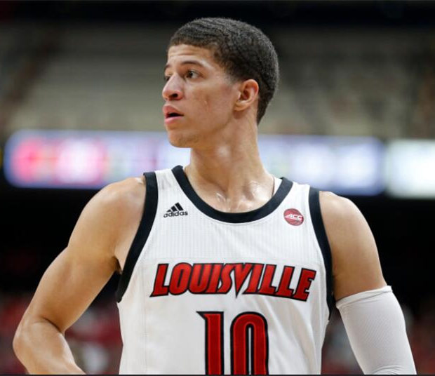 Men's Louisville Cardinals #10 Samuell Williamson Adidas 2020 White Black Basketball Jersey