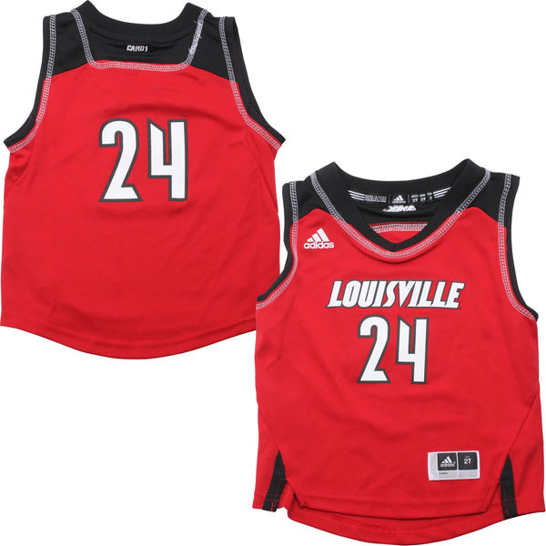 Men's Louisville Cardinals #24 Red Basketball Jersey