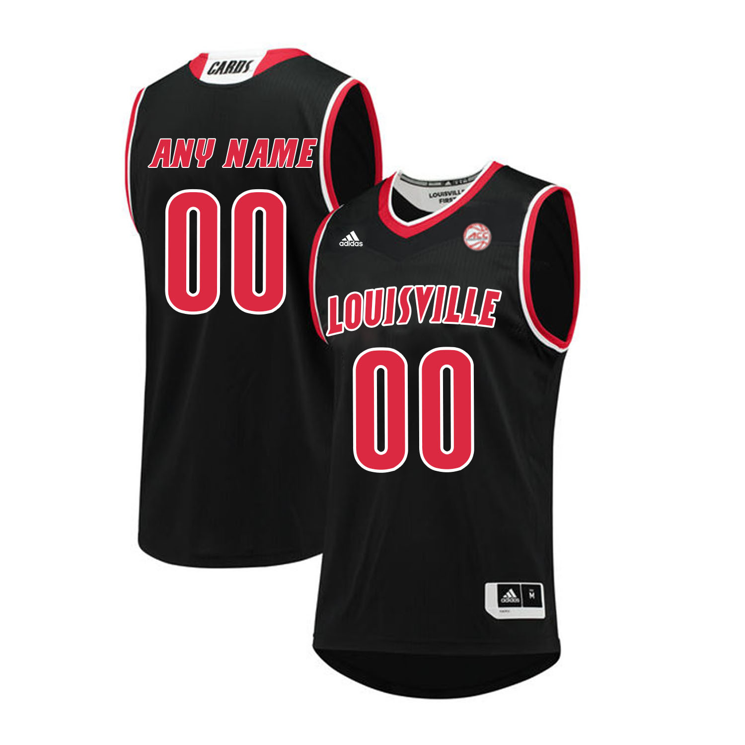 Men's Louisville Cardinals Custom Adidas 2021 Black Alternate College Basketball Jersey1