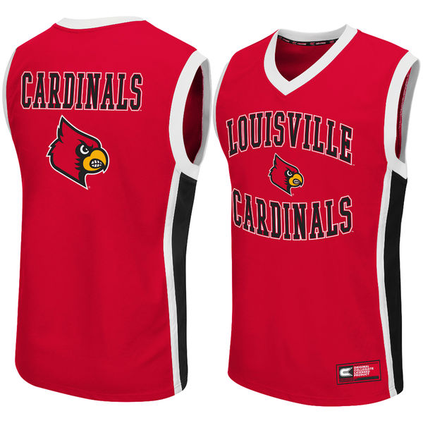 Men's Louisville Cardinals Red Customized Basketball Jersey