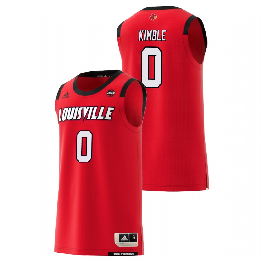 Men's Louisville Cardinals Red Lamarr Kimble College Basketball Jersey