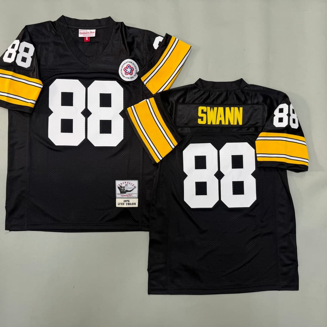 Men's Lynn Swann Black   Pittsburgh Steeler